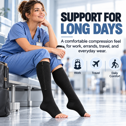 😂 Limited Time: 20% OFF –🏃‍♂️ Sports Zipper Socks – Comfort, Support & Easy On/Off
