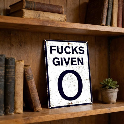Attitude Statement Metal Plaque