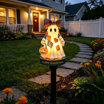 TODAY'S SPECIAL OFFER-50% OFF🎃 Solar Lighted Vintage Patchwork Ghost Garden Light