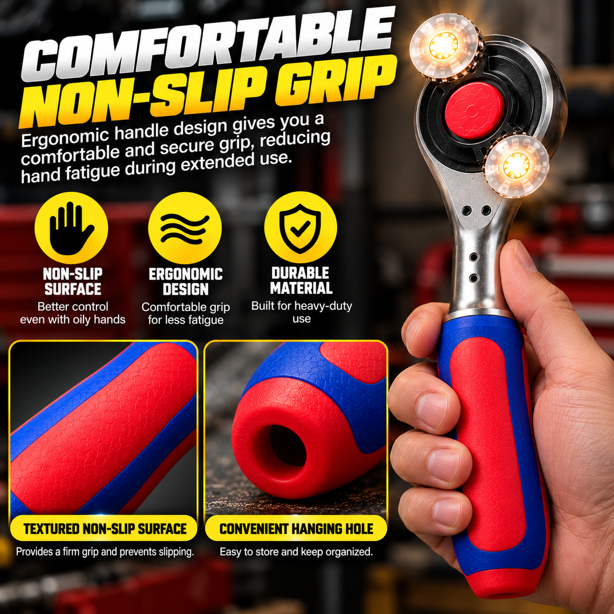 🔧🔥 TurboGrip Pro™ – 360° Rotating Universal Ratchet Wrench | One Tool for Every Job! ⚡🛠️