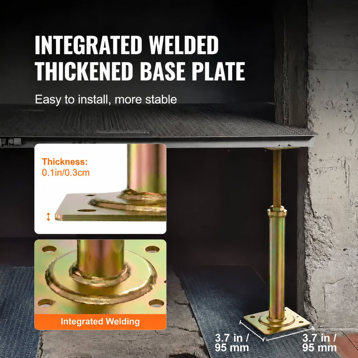 🔩 Heavy-Duty Adjustable Support Jack Posts | Galvanized Steel Temporary Support for Basement Repair & House Renovation