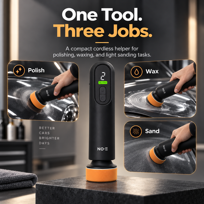 🚗 3-in-1 Cordless Car Polisher – 12,000 RPM Rechargeable Polishing, Waxing & Sanding Tool