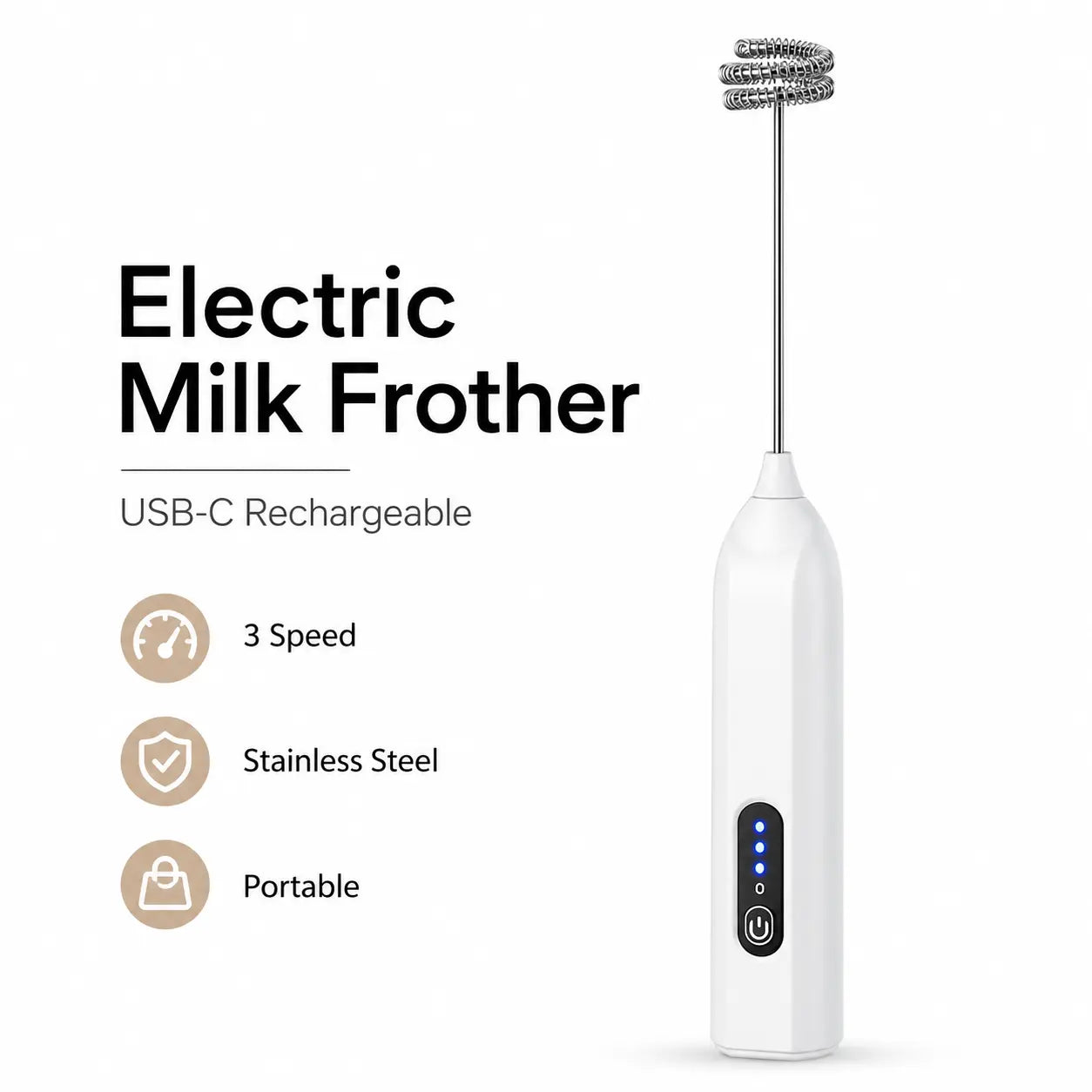⚡️Electric Milk Frother Handheld