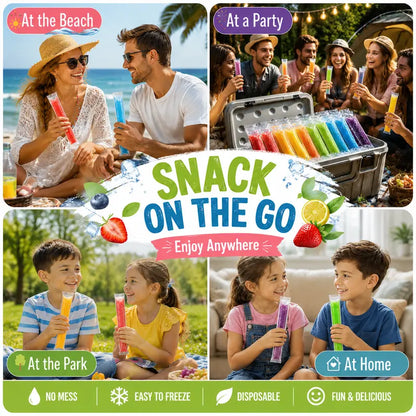 🍧 DIY Ice Pop Bags | Leak-Proof Frozen Treat Maker