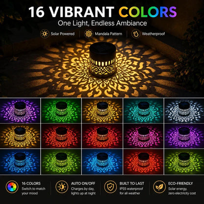 🏡Solar Mandala Projector Outdoor Lights