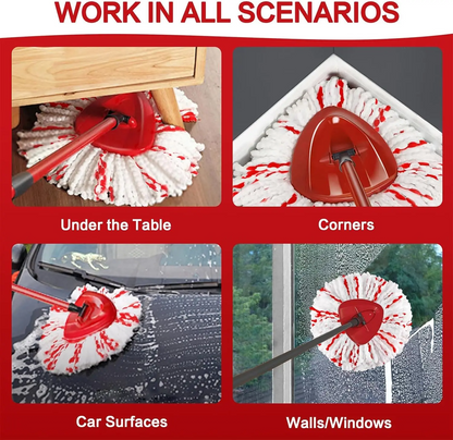 🔥 Last Day 49% OFF✨3 Pack Spin Mop Heads Replacements with Scrubbing Pad