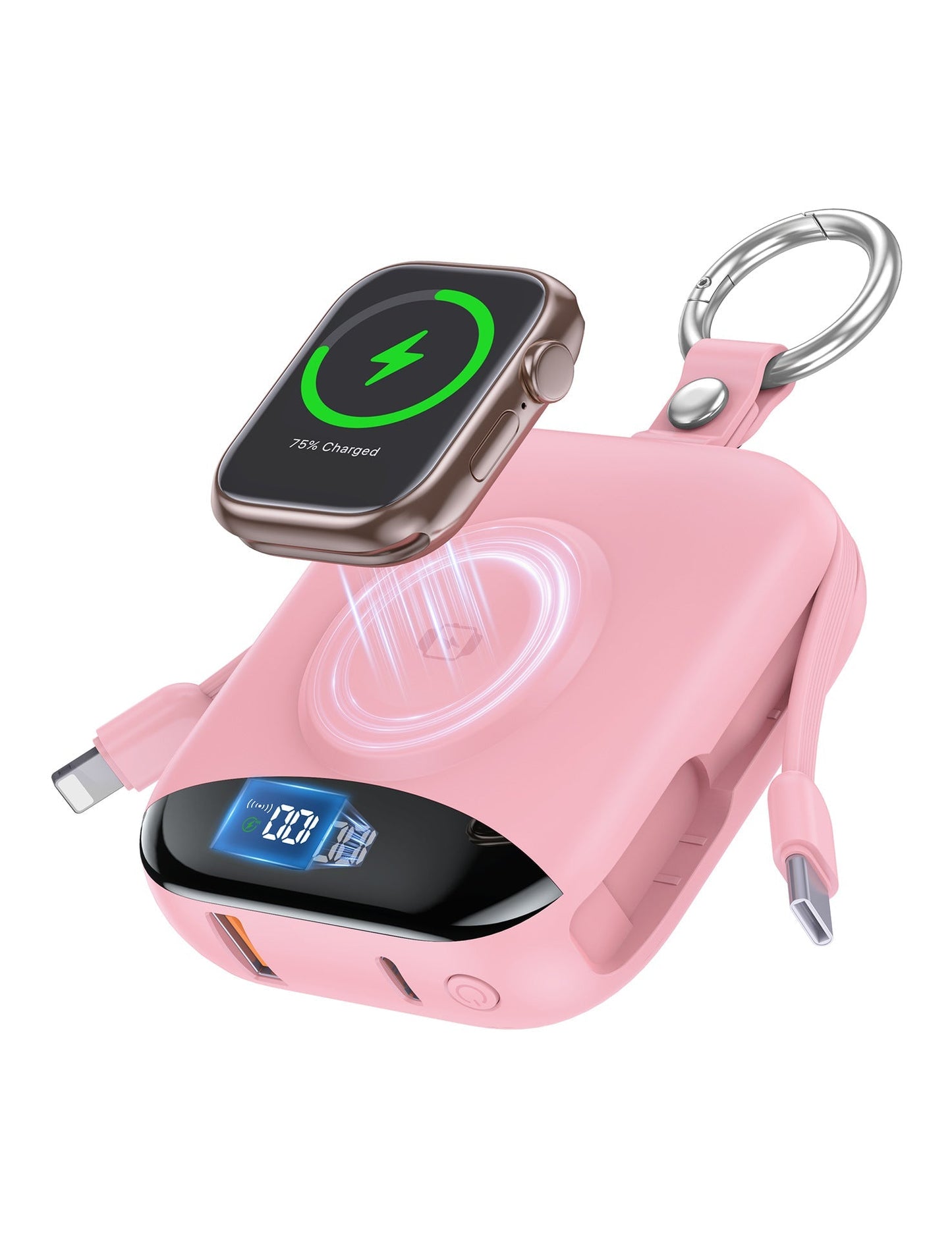 🔥 LAST DAY 50% OFF-🔋 10,000mAh 3-in-1 Magnetic Power Bank with Built-In Cables