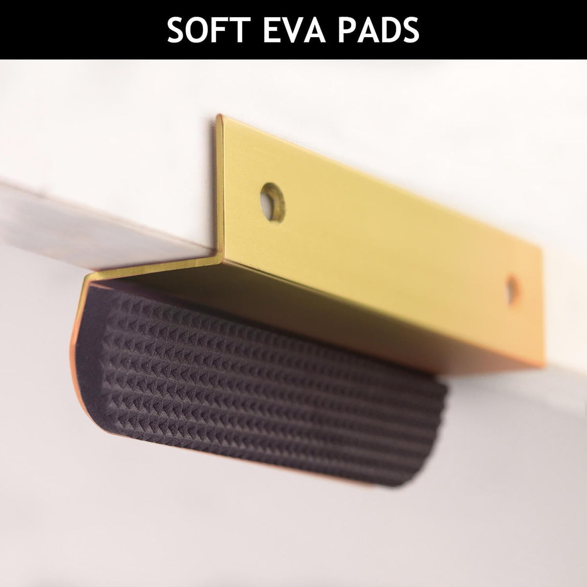 Soft EVA pad on cabinet foot pull