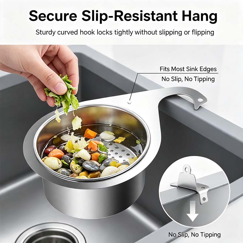🦢💧Stainless Steel Swan Sink Strainer Basket