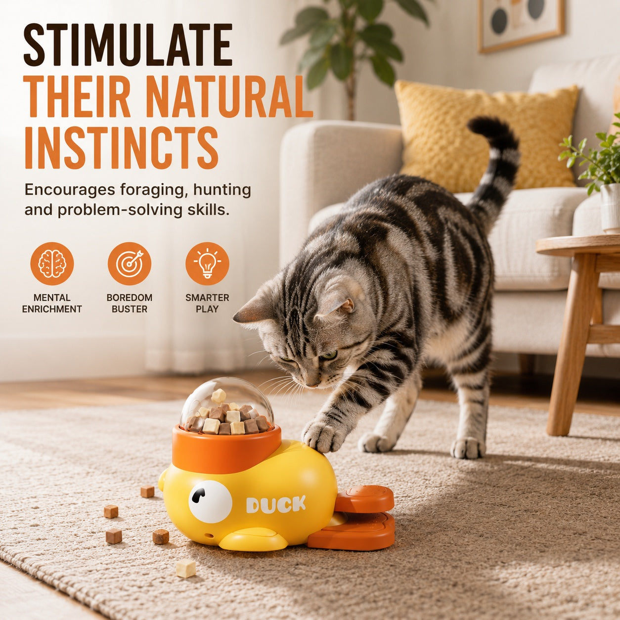 Interactive Treat Dispenser Toy – Slow Feeder Puzzle for Cats & Dogs