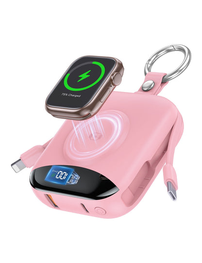 🔥 LAST DAY 50% OFF-🔋 10,000mAh 3-in-1 Magnetic Power Bank with Built-In Cables