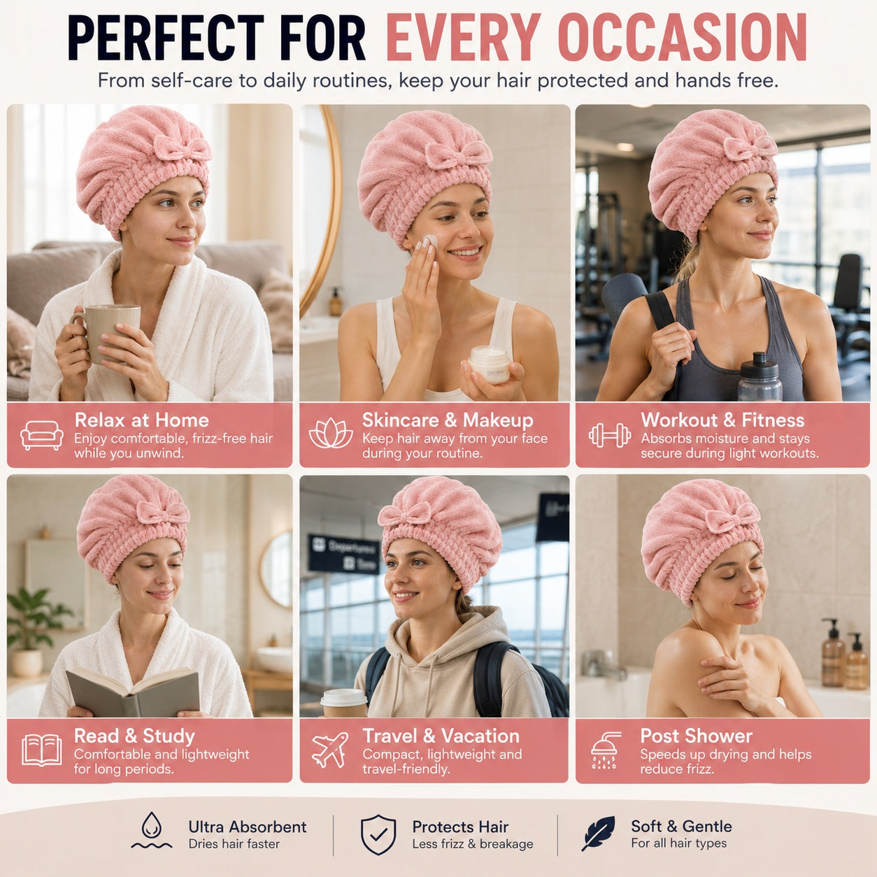 💃Microfiber Hair Drying Cap🤜Say Goodbye to Hair Damage & Frizz!