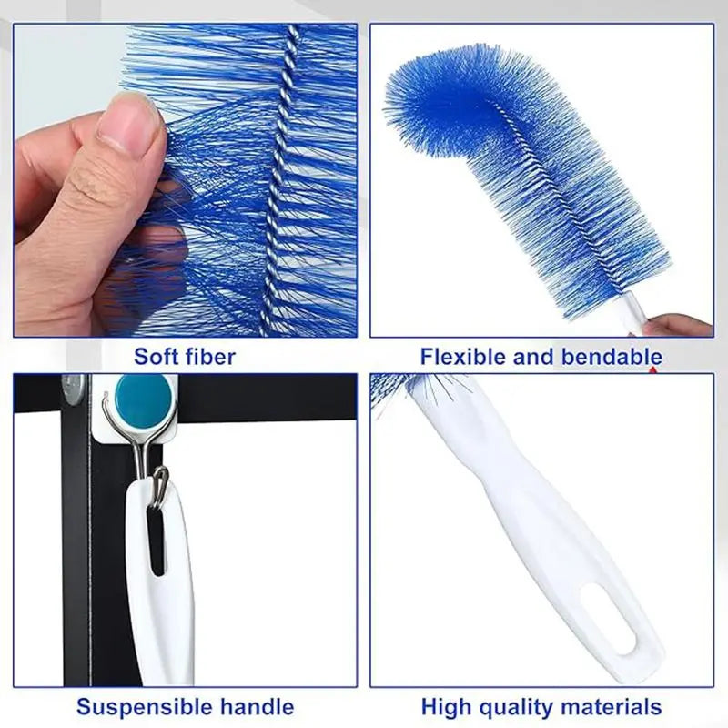 Multifunctional Bendable Fan Cleaning Brush – Long Reach Dust Removal Tool for Air Conditioners
