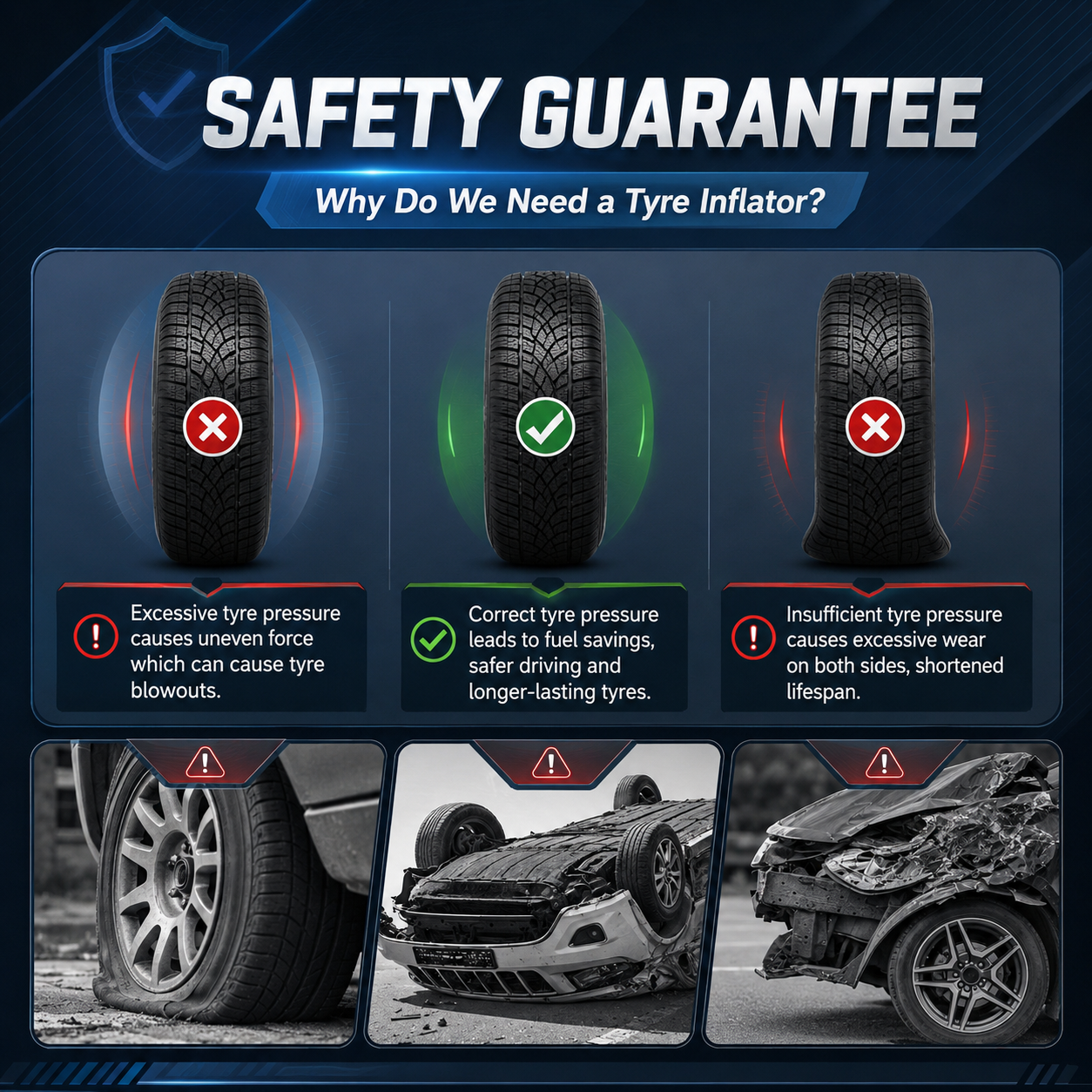 Digital Tire Pressure Gauge with Inflator – 250 PSI
