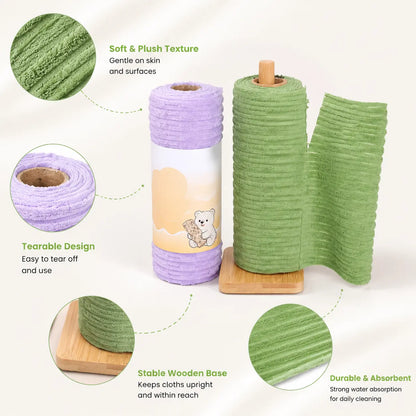 Reusable Cleaning Cloth Roll | Washable, Ultra Absorbent & Multi-Purpose