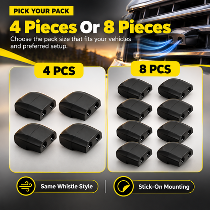 🚗🦌 Wind-Activated Deer Warning Whistles 🌬️🔊 | 4/8 PCS Wildlife Alert Car Accessories 🛡️✨ | Easy Stick-On Installation 🔧🚙 | For Cars, Trucks, SUVs, RVs & Motorcycles 🛻🏍️