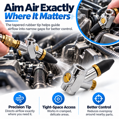 Precision Air Blast Nozzle – Compact Compressed Air Cleaning Attachment