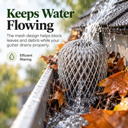 🍂Expandable Aluminum Downspout Debris Guard