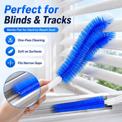 🔥Buy 1 Get 1 FREE |Flexible Dust Cleaning Brush for Fans, Blinds & Vents