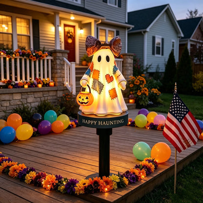 TODAY'S SPECIAL OFFER-50% OFF🎃 Solar Lighted Vintage Patchwork Ghost Garden Light
