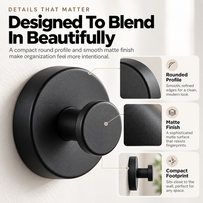 ✨🏠3-Pack No-Drill Twist-Lock Hooks – Easy Everyday Wall Organization