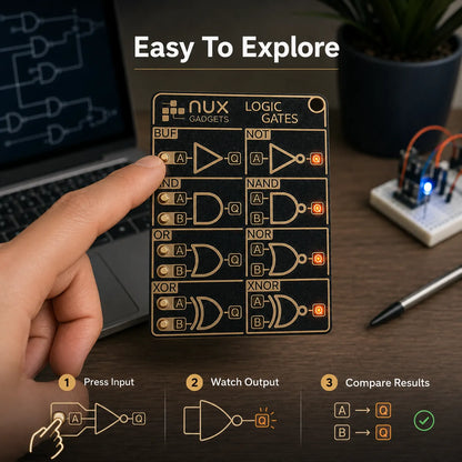 🧠 Interactive Logic Gate Circuit Board — Learn Digital Electronics Through Hands-On Experiments ⚡