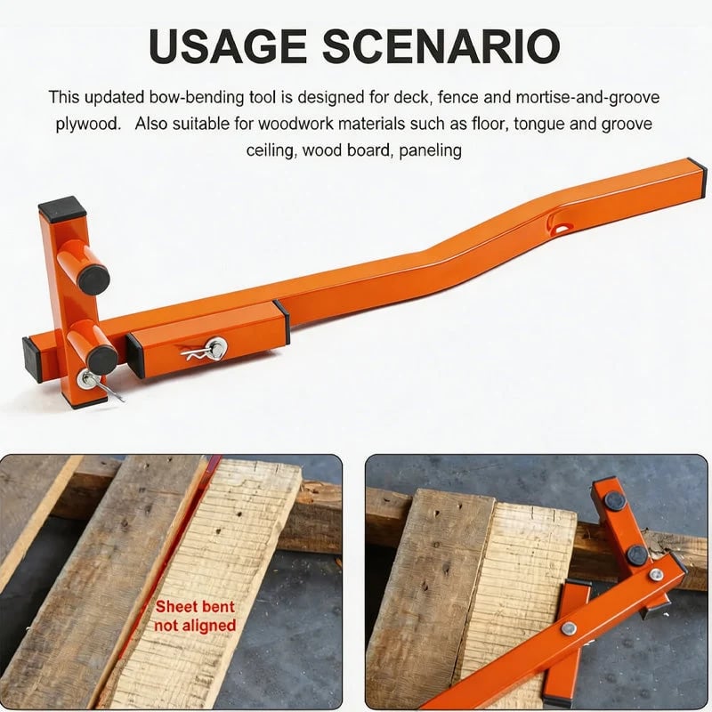 ⏳⏰Time-Limited Free Shipping🛫📦Multi-Angle Deck Straightener and Wood Board Adjuster Flooring Tool for Woodworking