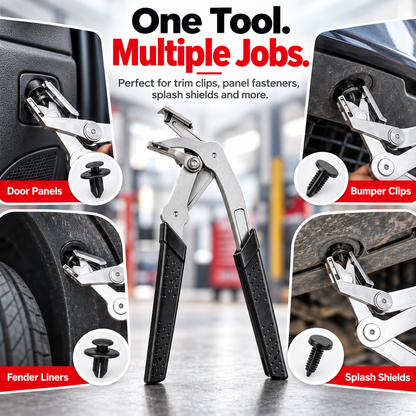 🔥 Professional Push Pin Removal Pliers 🔧🚗 | Heavy-Duty Automotive Trim Clip & Fastener Remover 💪✨ | Easy Grip, Quick Removal 🛠️ | Black & Red