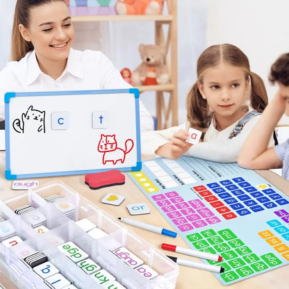 JoyCat Phonics Magnetic Letter Tiles- Hooked on Phonics