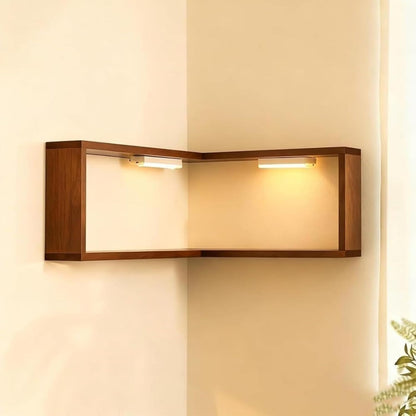 Smart Corner Shelves that Light up Your Space