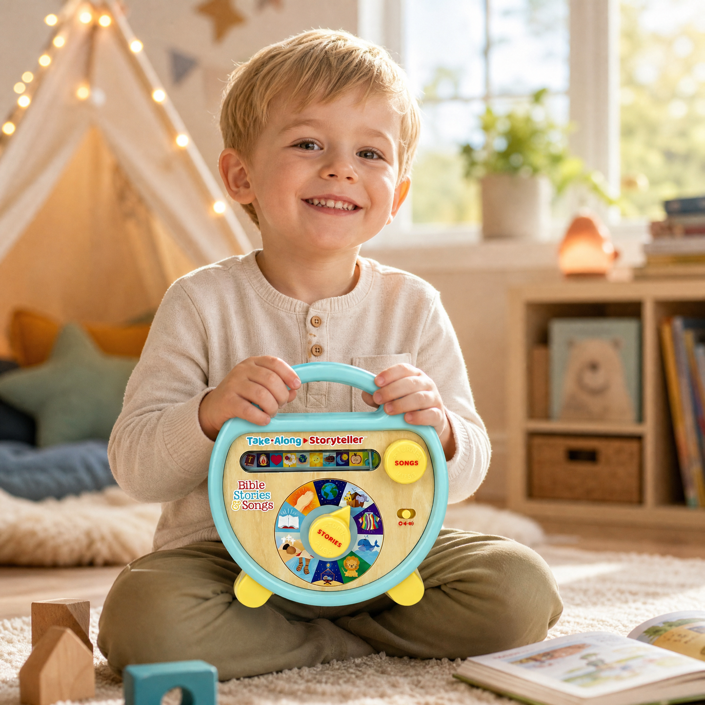 Bible Stories and Songs: Portable Electronic Player with 11 Books