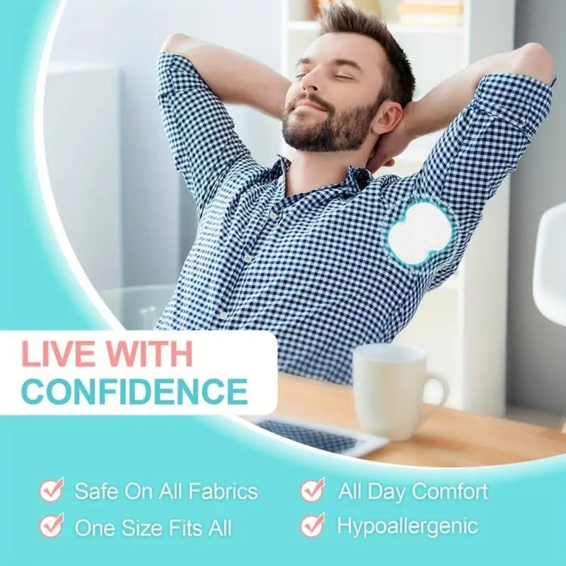 Disposable Underarm Sweat Pads for Clothing — Daily Use, Fitness, Travel