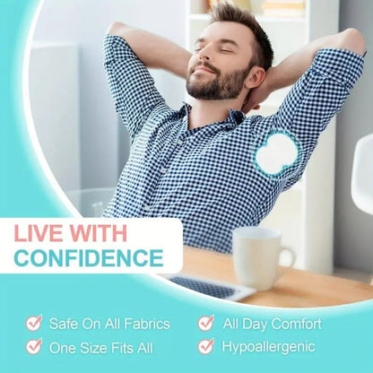 Disposable Underarm Sweat Pads for Clothing — Daily Use, Fitness, Travel
