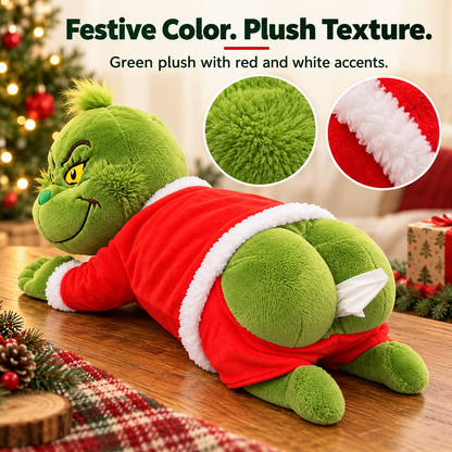 Green Christmas Plush Tissue Box Cover - product image 2