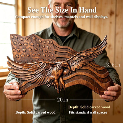 "Wings of Freedom" - Handcrafted Wooden Art