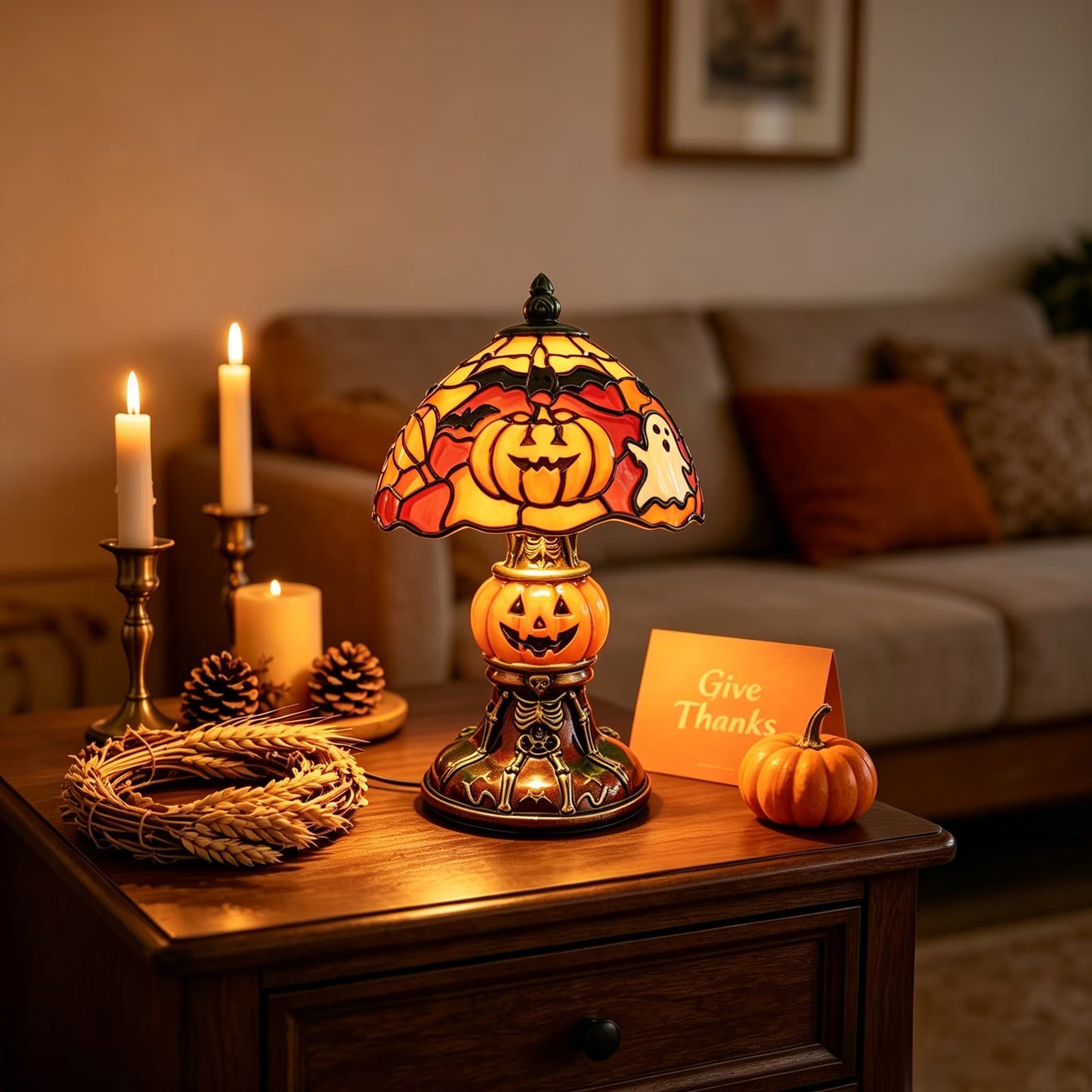 🎃Glowing Resin Pumpkin Night Light