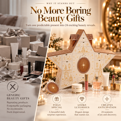 💄Starry Beauty Advent Calendar – 24 Days of Beauty Surprises & Holiday Gift Set