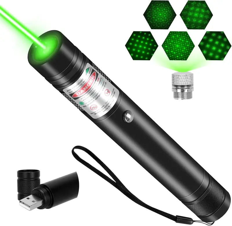 USB Rechargeable High Power Green Laser Pointer