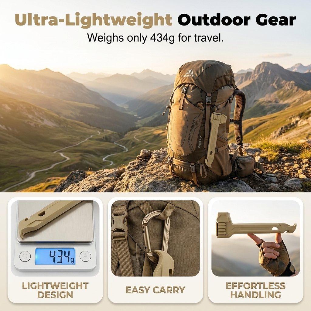🔨⛺The All-in-One Camping Hammer with 8 Stakes