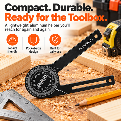 🛠️📐 Precision Miter Saw Protractor – 🔥 Easy Angle Finder & Cutting Guide | ⚡ Accurate Angle Measurement for Woodworking, Trim, Framing & DIY Projects 🪚✨