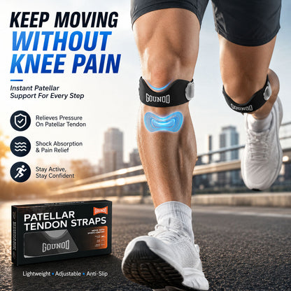 🦵 Patella Knee Strap – Adjustable Silicone Support for Running, Gym & Sports