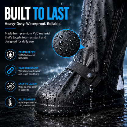 DryWalk Waterproof Shoe Covers | Anti-Slip Rain Shoe Protectors