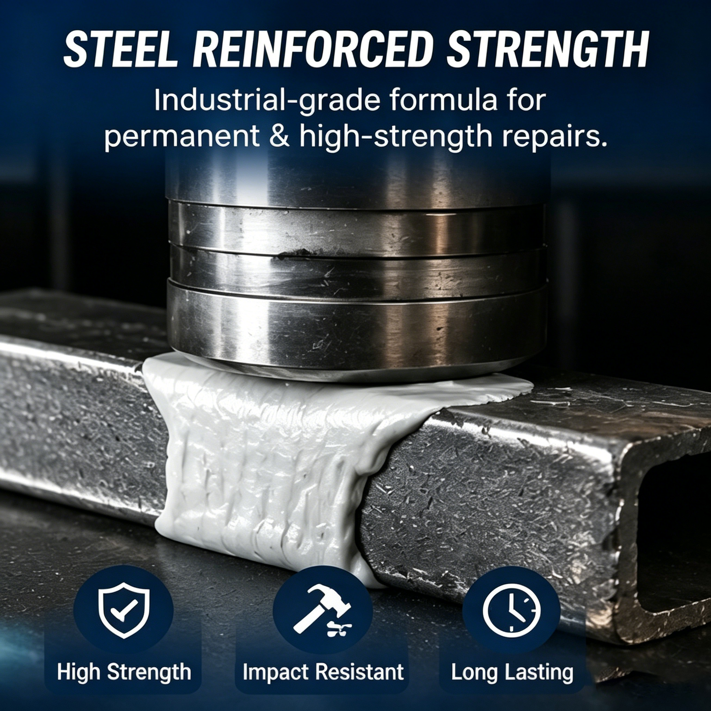 ✨SAVE 50% NOW Steel Reinforced Epoxy Repair Putty — Universal Glue for Metal, Wood, Plastic