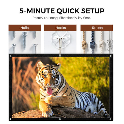 📺 50% DI SCONTO ORA! ✨ Schermo di proiezione ad alta definizione – diagonale da 120 pollici con superficie bianca opaca per un'esperienza home cinema cristallina 🎬🌟