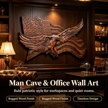 "Wings of Freedom" - Handcrafted Wooden Art