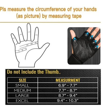 🎖️Weight Lifting Gloves with Built-in Wrist Support & Full Palm Protection