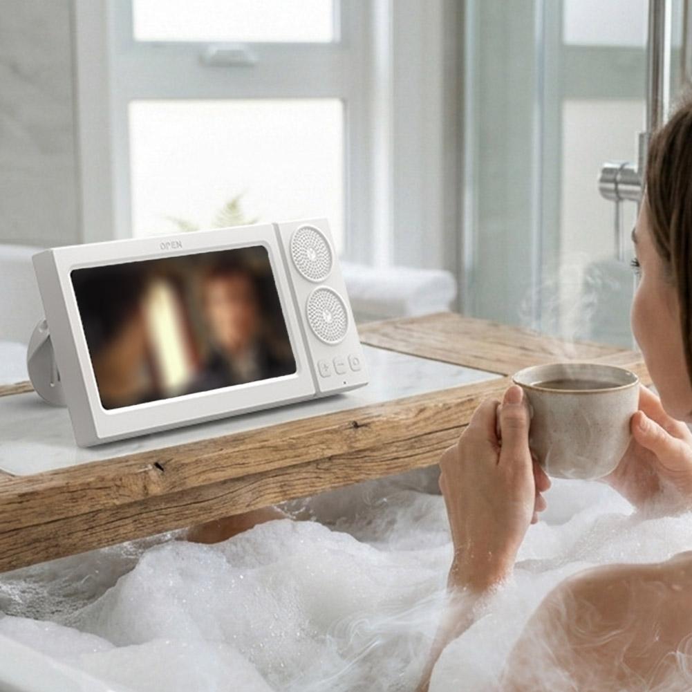 🎖️Waterproof Touch Screen Phone Bluetooth Speaker For Bathroom