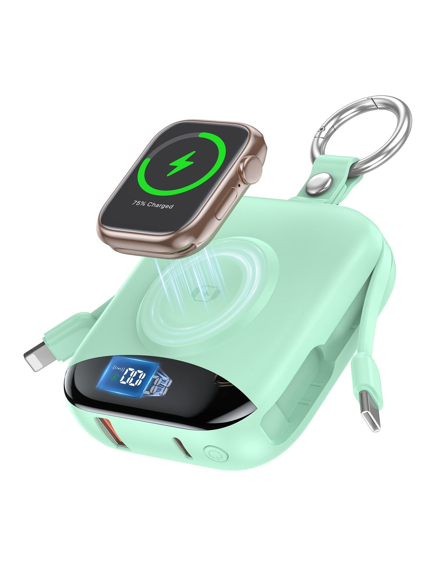 🔥 LAST DAY 50% OFF-🔋 10,000mAh 3-in-1 Magnetic Power Bank with Built-In Cables