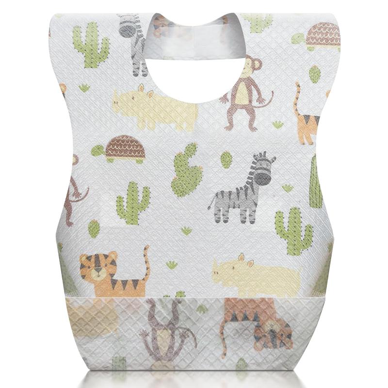 👶 10/30PCS Disposable Toddler Bibs – Individually Wrapped, Soft, Leak-Proof & Travel-Frie