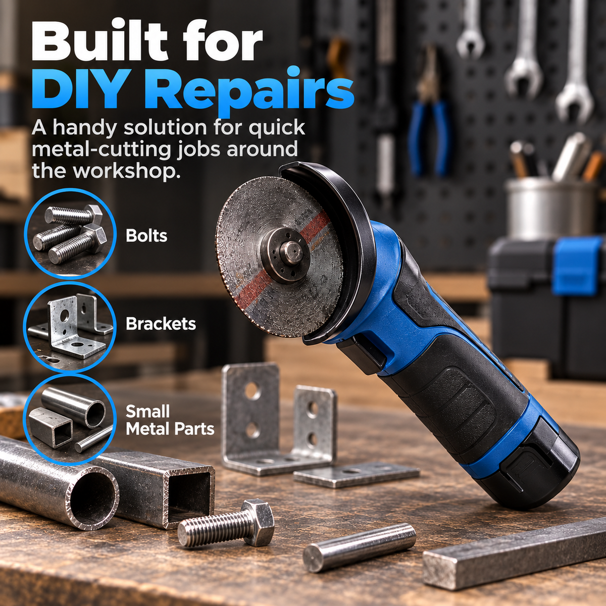 Mini Cordless Metal Cut-Off Tool – Compact Cutter for DIY Repairs